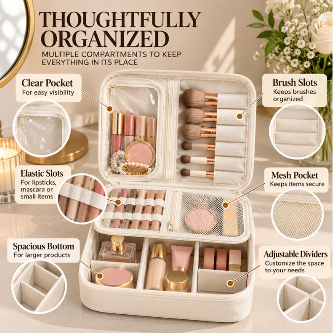 DYVELLE travel organizer compartments